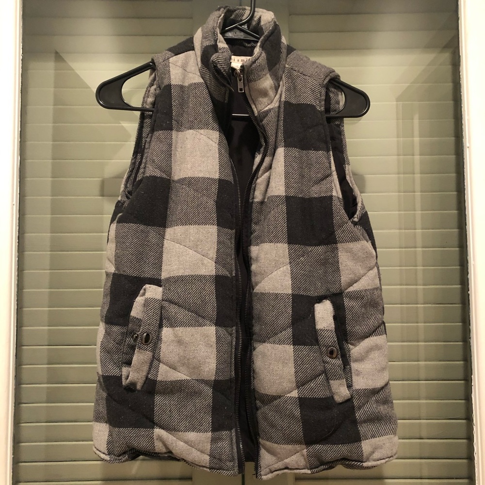 Plaid vest